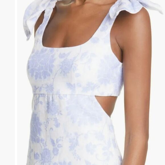 Zimmermann Postcard Tie-Shoulder Midi Dress Size Large‎ - Picture 5 of 10